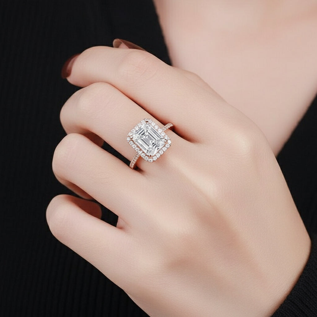 2.0 Ct Radiant Cut Diamond Birthstone Engagement Ring-Evani Jewelry