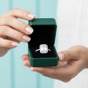 2.0 Ct Radiant Cut Diamond OptionHalo Engagement Ring