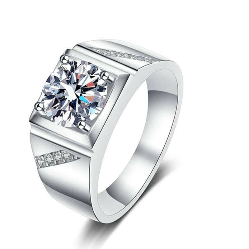 2.0 Ct Round Brilliant Cut Diamond Men's Wedding Band-Evani Naomi Jewelry
