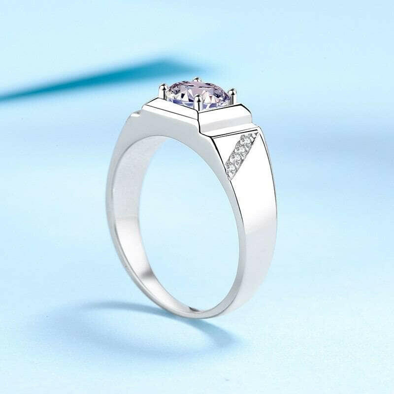 2.0 Ct Round Brilliant Cut Diamond Men's Wedding Band-Evani Naomi Jewelry