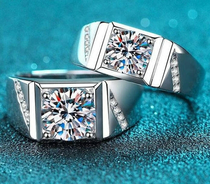 2.0 Ct Round Brilliant Cut Diamond Men's Wedding Band-Evani Naomi Jewelry