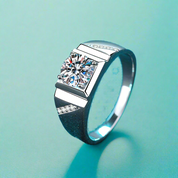 2.0 Ct Round Brilliant Cut Diamond Men's Wedding Band-Evani Naomi Jewelry