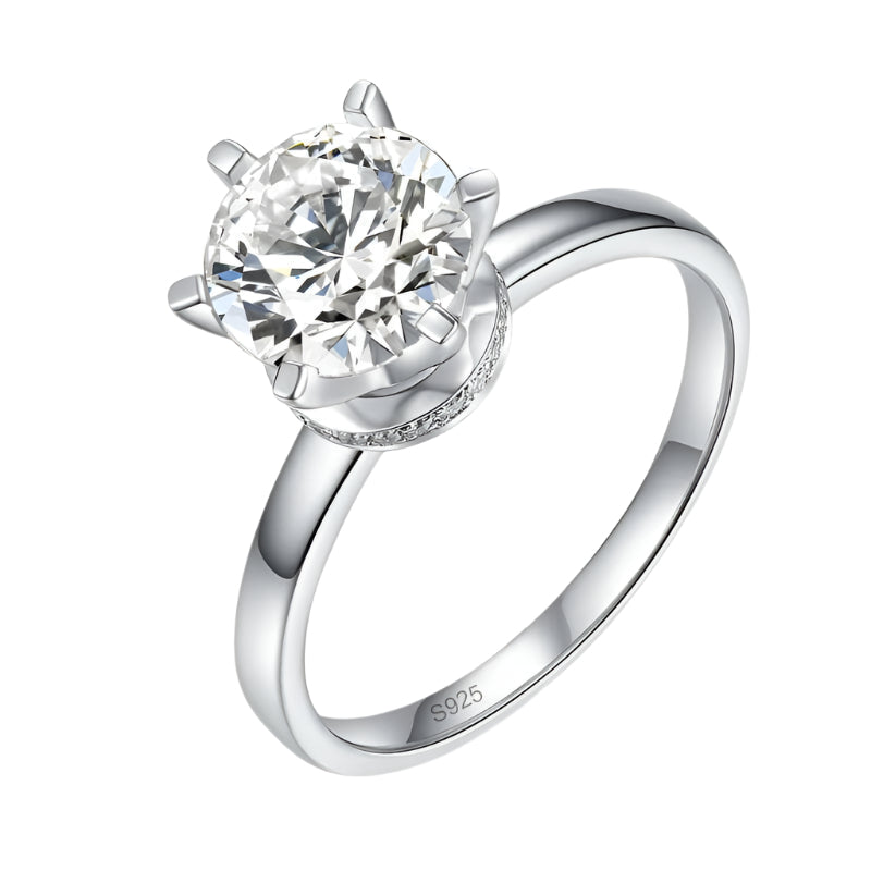 2.0 Ct Round Cut 14k Diamond Ring-Evani Naomi Jewelry