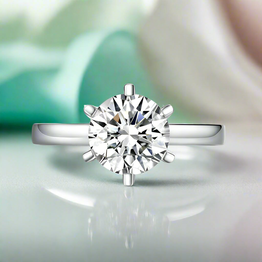2.0 Ct Round Cut 14k Diamond Ring-Evani Naomi Jewelry