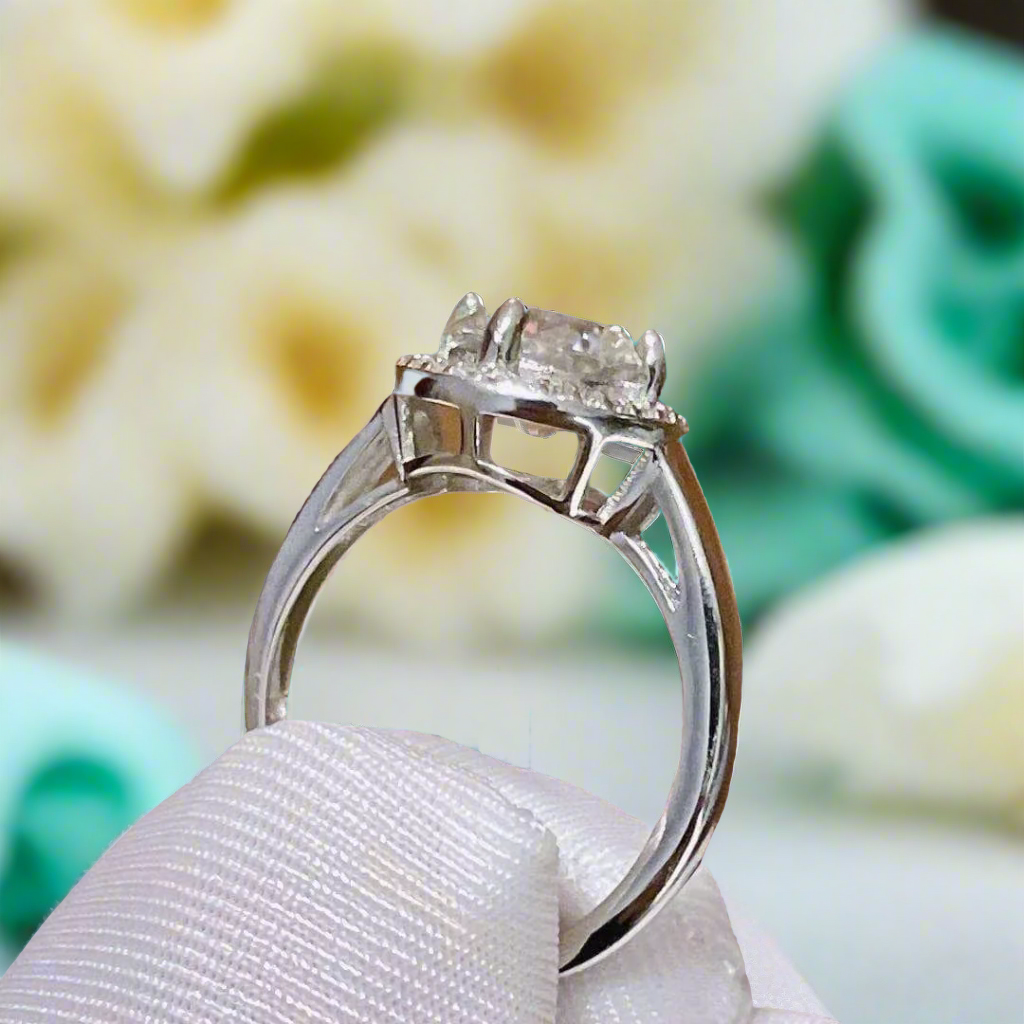 2.0 Ct Round Cut Adjustable Engagement Ring-Evani Jewelry