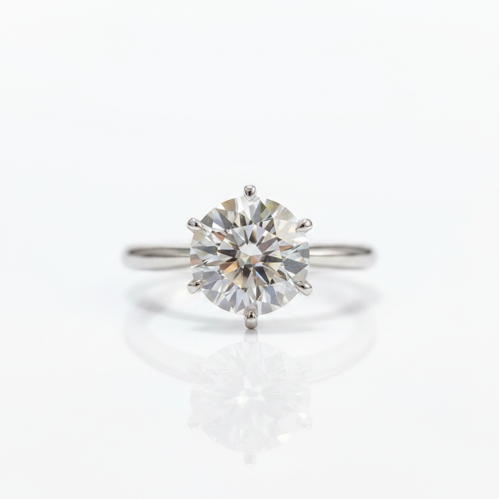 2.0 Ct Round Cut Diamond Option Classic Engagement Ring
