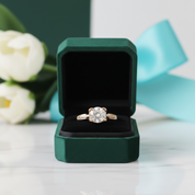 2.0 Ct Round Cut Diamond Option Cow Head Engagement Ring