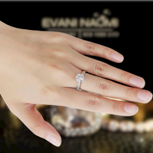 2.0 Ct Round Cut Diamond Engagement Ring-Evani Naomi Jewelry