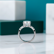 2.0 Ct Round Cut Diamond Option Engagement Ring - Evani Naomi Jewelry
