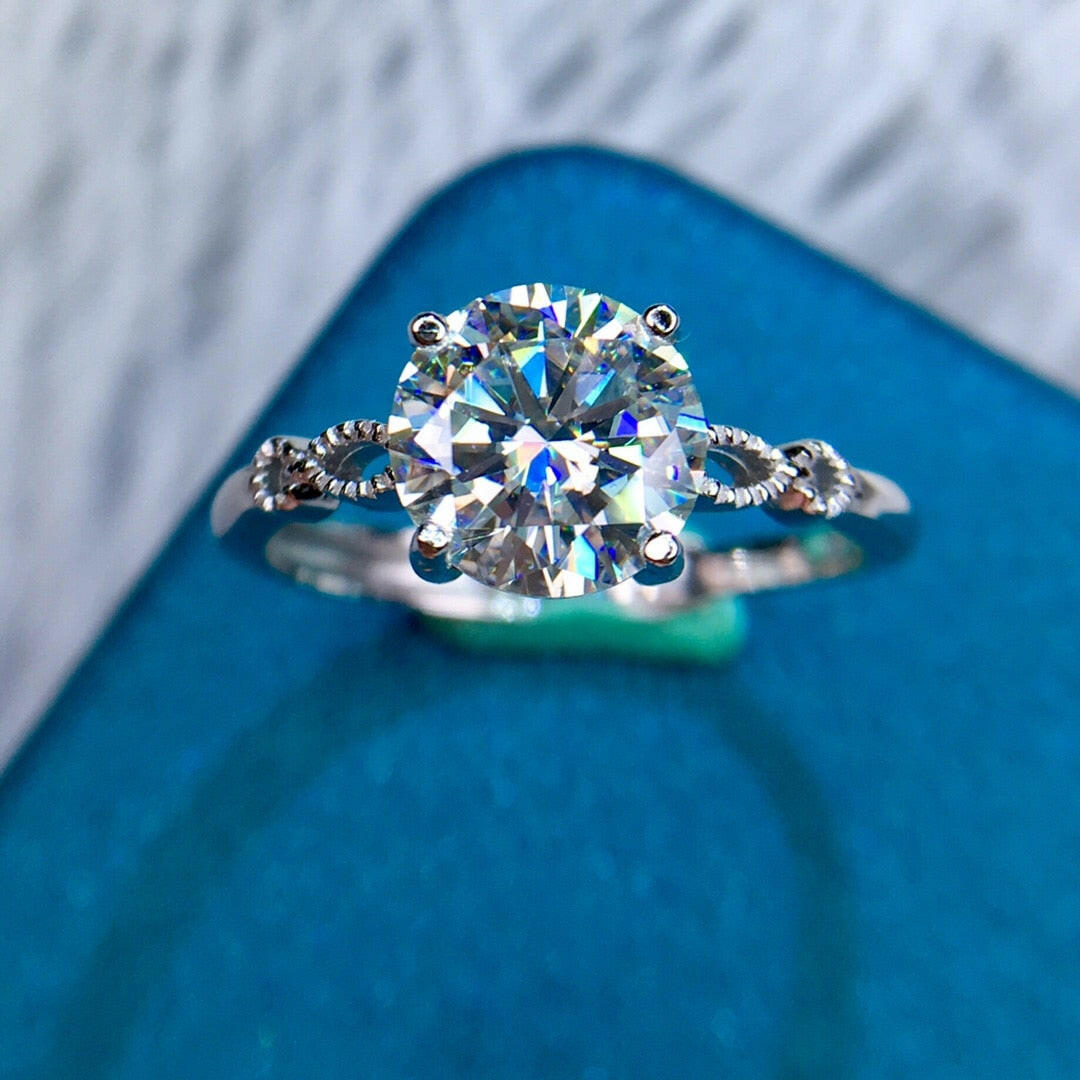 2.0 Ct Round Cut Diamond Engagement Ring-Evani Naomi Jewelry