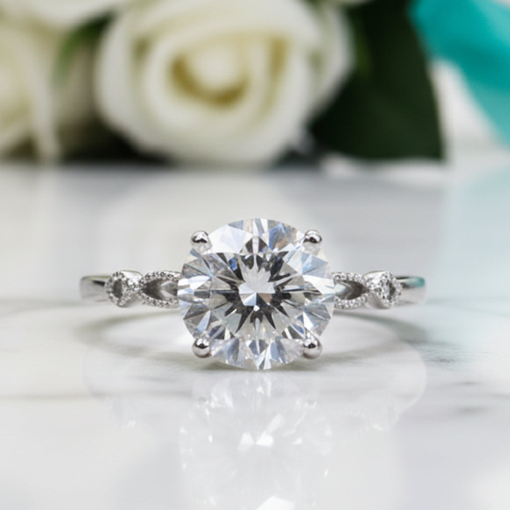 2.0 Ct Round Cut Diamond Engagement Ring-Evani Jewelry