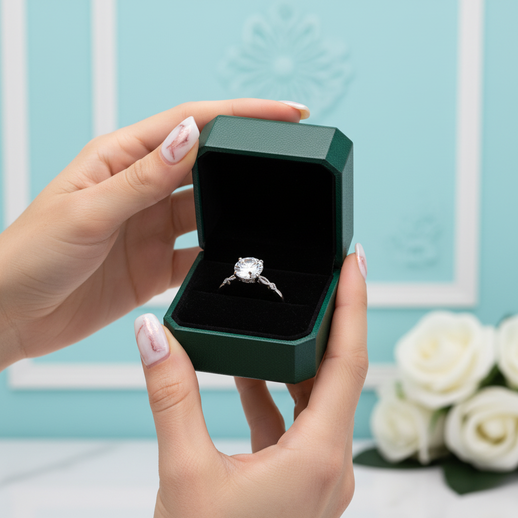 2.0 Ct Round Cut Diamond Option Engagement Ring - Evani Naomi Jewelry