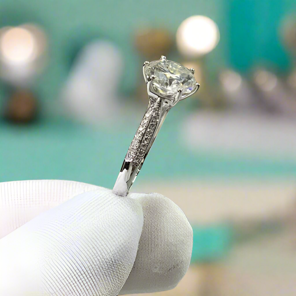 2.0 Ct Round Cut Diamond Engagement Ring-Evani Naomi Jewelry