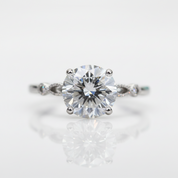 2.0 Ct Round Cut Diamond Option Engagement Ring - Evani Naomi Jewelry