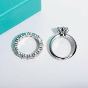 2.0 Ct Round Cut Diamond Engagement Ring Set-Evani Naomi Jewelry