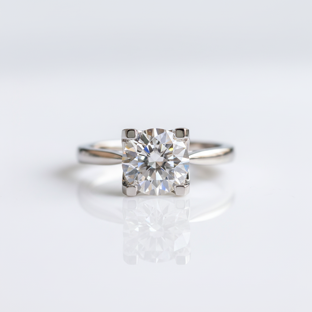 2.0 Ct Round Cut Diamond Option Engagement Ring