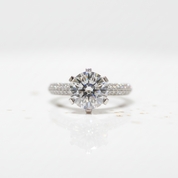 2.0 Ct Round Cut Diamond Option Engagement Ring