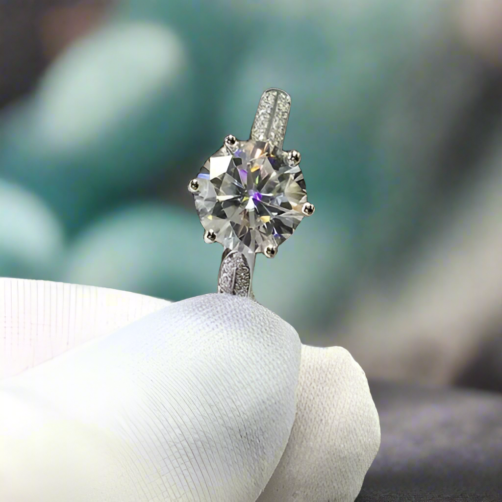 2.0 Ct Round Cut Diamond Engagement Ring-Evani Naomi Jewelry