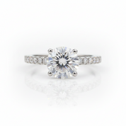 2.0 Ct Round Cut Diamond OptionEngagement Ring - Evani Naomi Jewelry