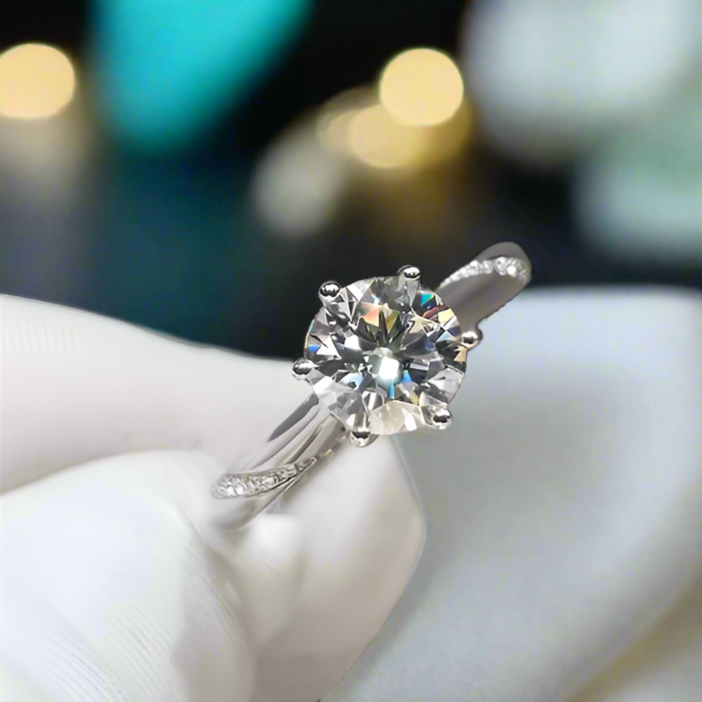 2.0 Ct Round Cut Diamond Engagement Ring-Evani Jewelry