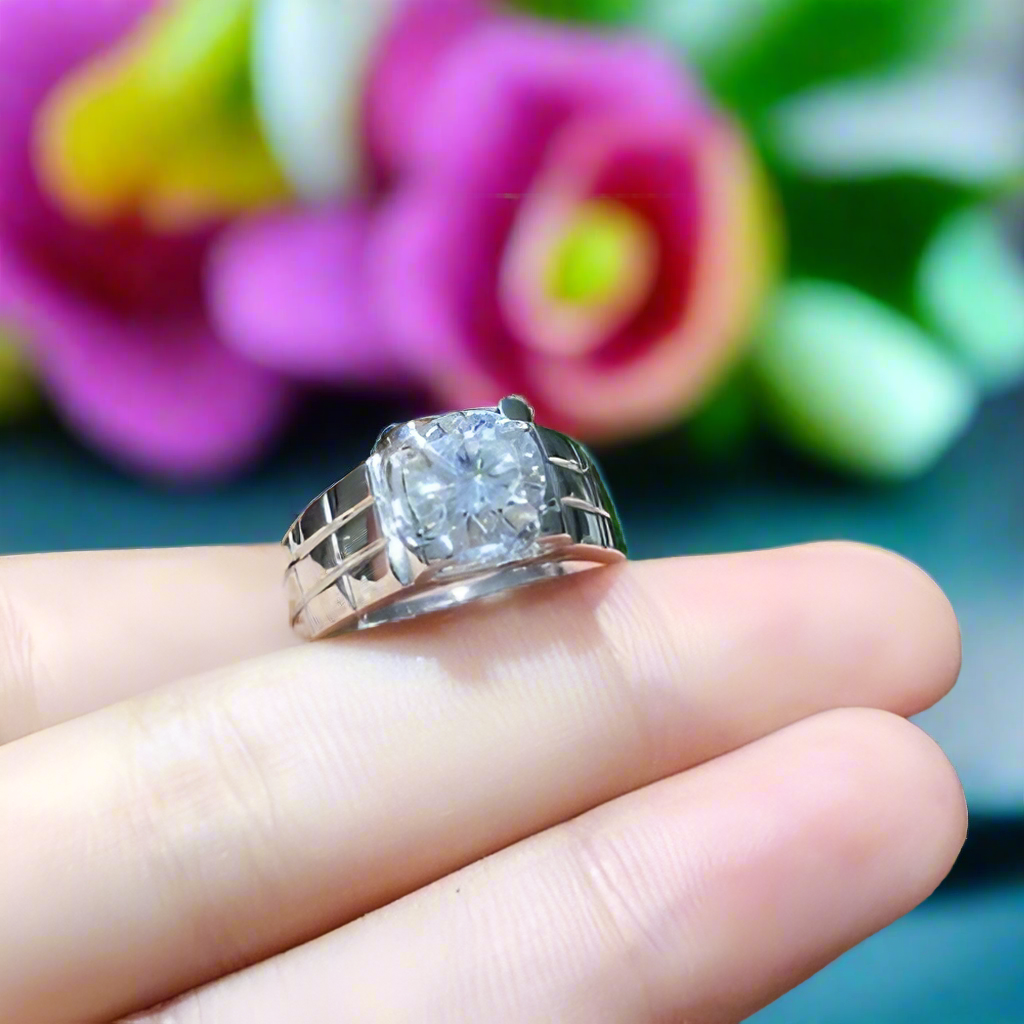 2.0 Ct Round Cut Diamond Men's Ring-Evani Naomi Jewelry