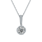 2.0 Ct Round Cut Diamond Pendant Necklace-Evani Naomi Jewelry
