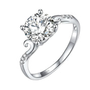 2.0 Ct Round Cut Diamond Promise Ring-Evani Naomi Jewelry