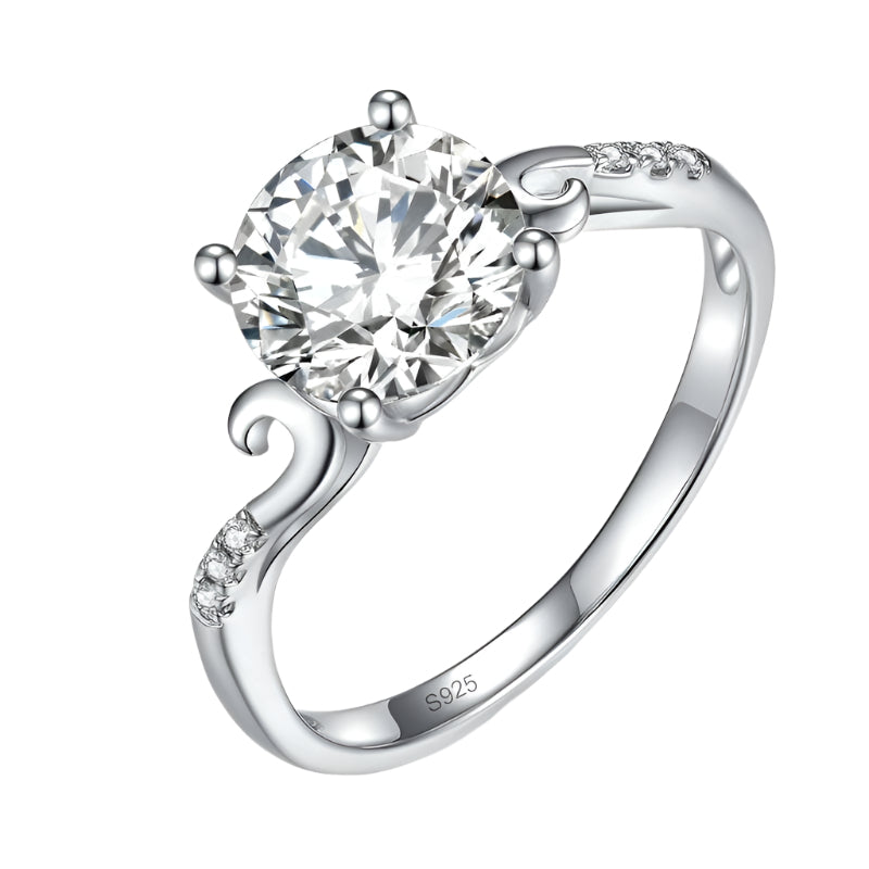 2.0 Ct Round Cut Diamond Promise Ring-Evani Naomi Jewelry