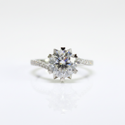 2.0 Ct Round Cut Diamond Option Snowflake Engagement Ring