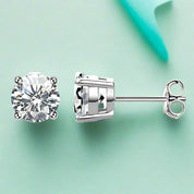 2.0 Ct Round Cut Diamond Stud Earrings-Evani Naomi Jewelry