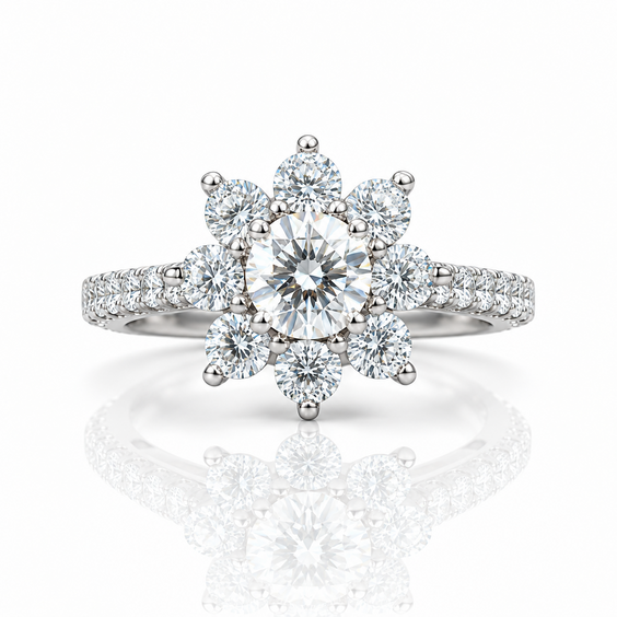 925 Silver + White Gold