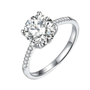 2.0 Ct Round Cut White Gold Diamond Ring-Evani Naomi Jewelry