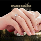 2.0 Ct Round Cut White Gold Diamond Ring-Evani Naomi Jewelry