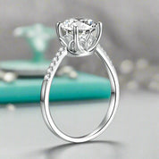 2.0 Ct Round Cut White Gold Diamond Ring-Evani Naomi Jewelry