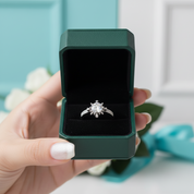 2.0 Ct Round Cut White Gold Diamond OptionRing - Evani Naomi Jewelry