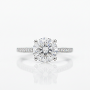2.0 Ct Round Cut White Gold Diamond OptionRing - Evani Naomi Jewelry