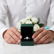 2.0 Ct Round Cut White Gold Diamond OptionRing - Evani Naomi Jewelry
