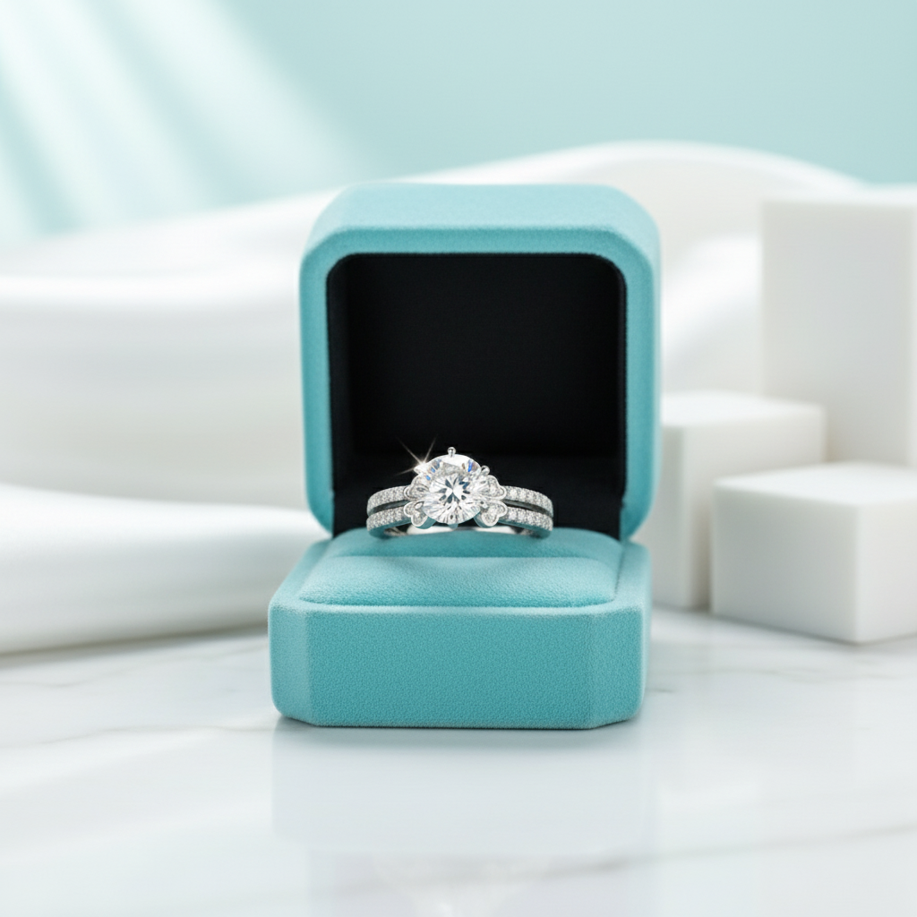 2.0 Ct Round Cut Diamond Birthstone White Gold Engagement Ring-Evani Jewelry