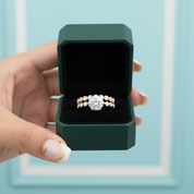 2.0 Ct Round Diamond Option 14k Yellow Gold Engagement Ring Set - Evani Naomi Jewelry