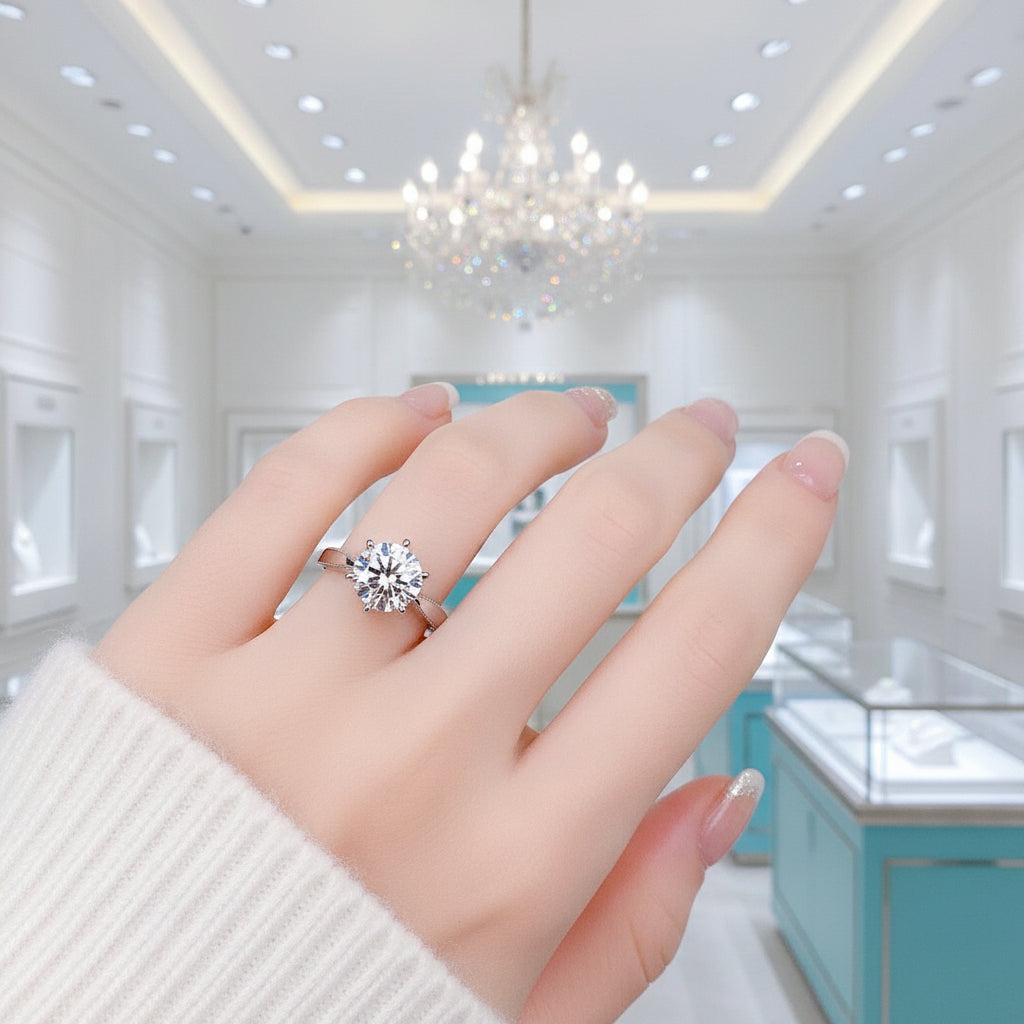 2.0 Ct Round Diamond Engagement Ring-Evani Jewelry