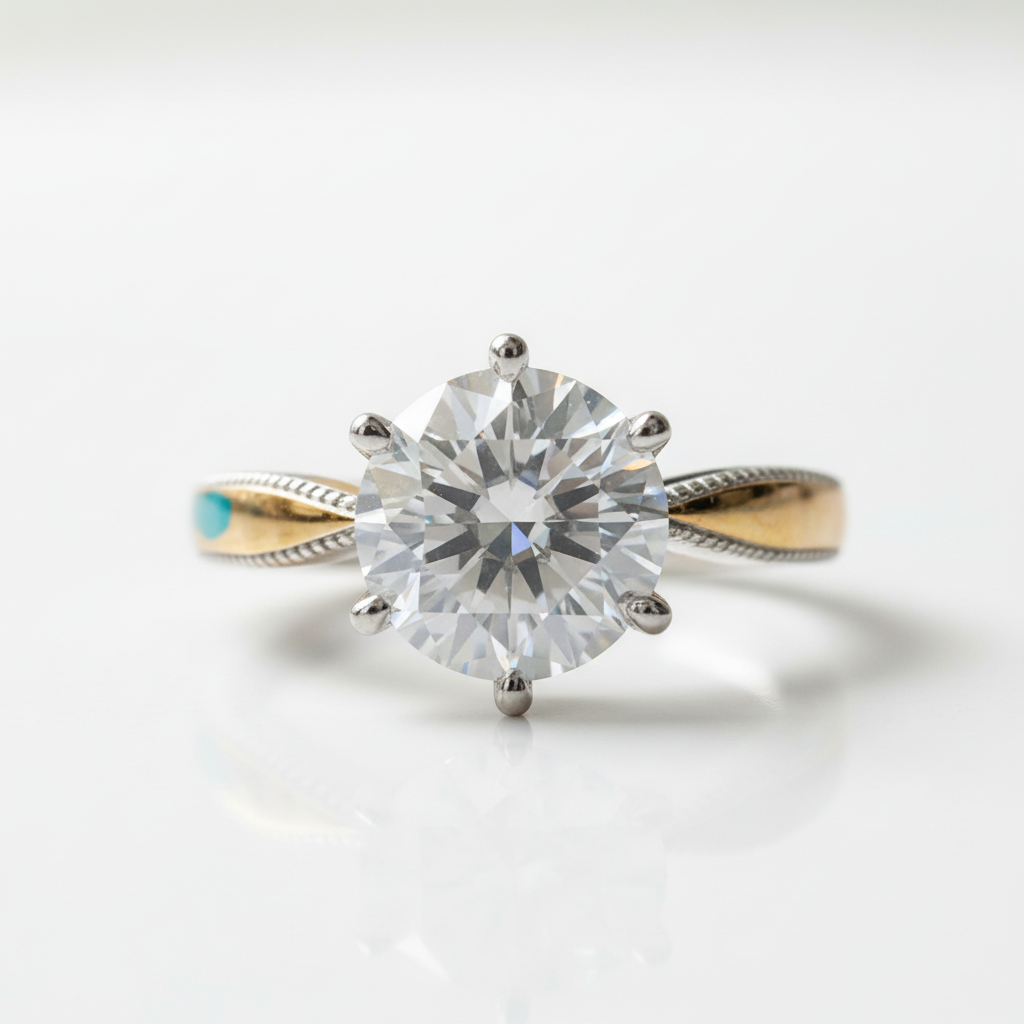 2.0 Ct Round Diamond OptionEngagement Ring - Evani Naomi Jewelry