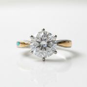 2.0 Ct Round Diamond OptionEngagement Ring - Evani Naomi Jewelry