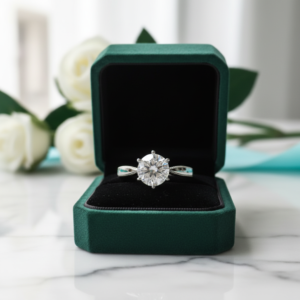 2.0 Ct Round Diamond OptionEngagement Ring - Evani Naomi Jewelry