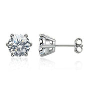 2.0 Ct Round Diamond Stud Earrings-Evani Naomi Jewelry