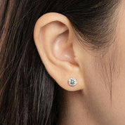 2.0 Ct Round Diamond Stud Earrings-Evani Naomi Jewelry