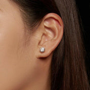 2.0 Ct Round Diamond Stud Earrings-Evani Naomi Jewelry