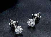 2.0 Ct Round Diamond Stud Earrings-Evani Naomi Jewelry