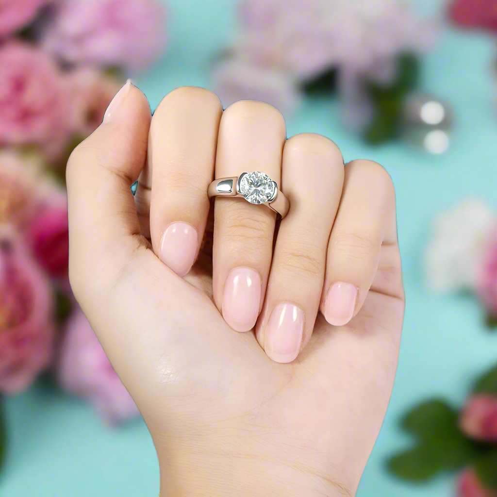 2.0 Ct Round Diamond Wedding Ring-Evani Jewelry