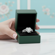2.0 Ct VVS Diamond Option Heart Shape Wedding Ring