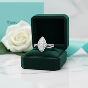 2.0 Ctw Pear Cut Diamond Option Engagement Ring - Evani Naomi Jewelry